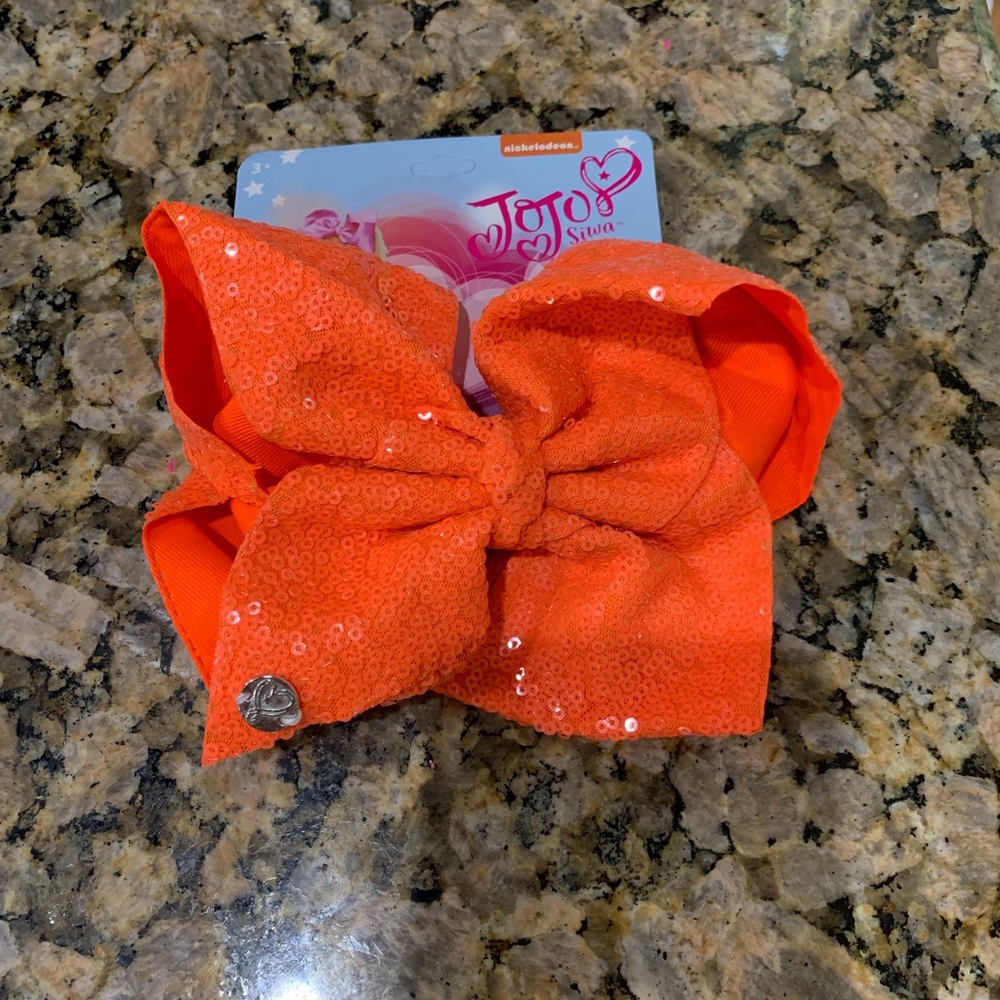 Jojo Siwa neon orange bow